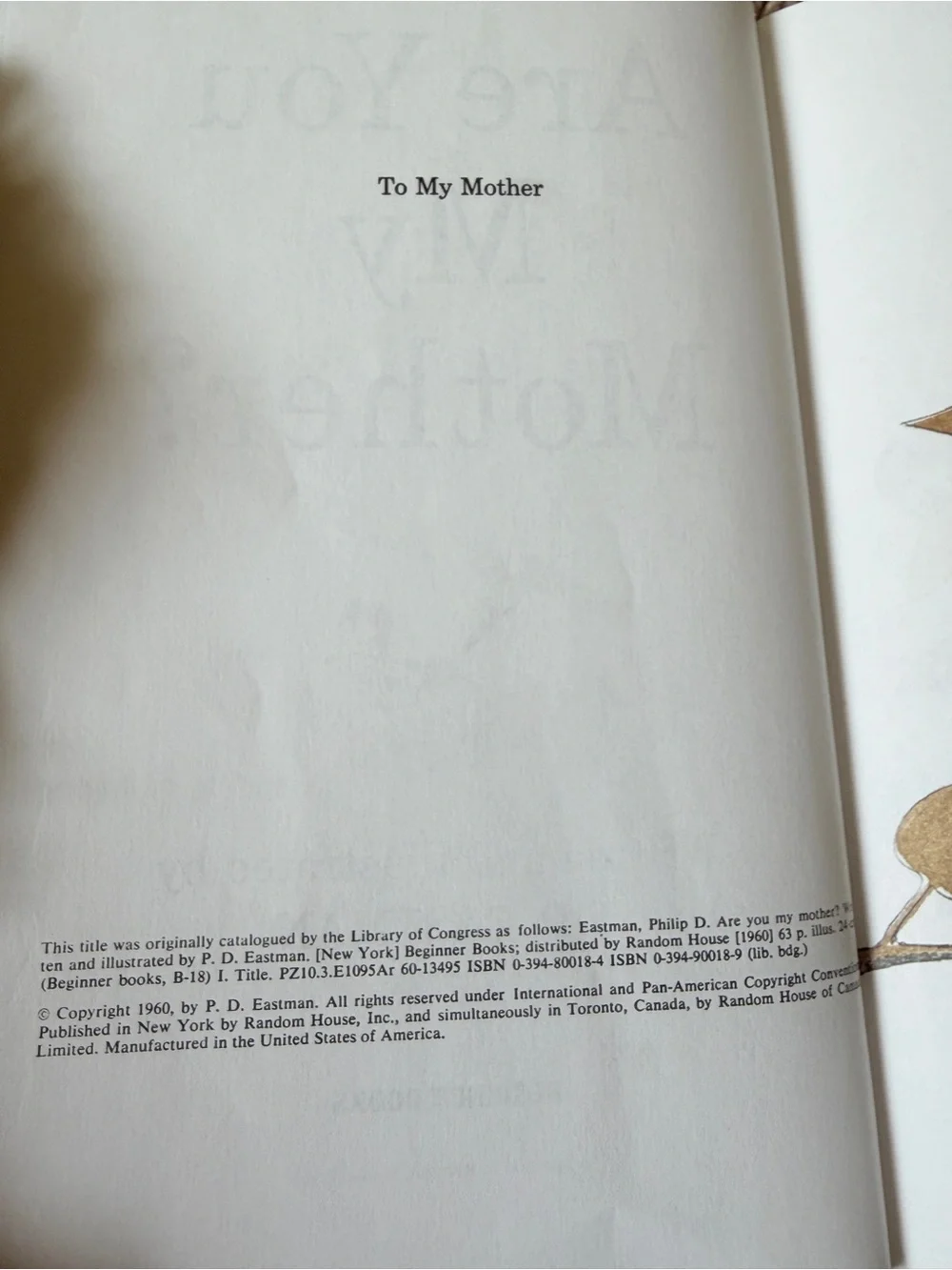 Vintage 1960 Dr. Seuss Are You my mother by PD Eastman